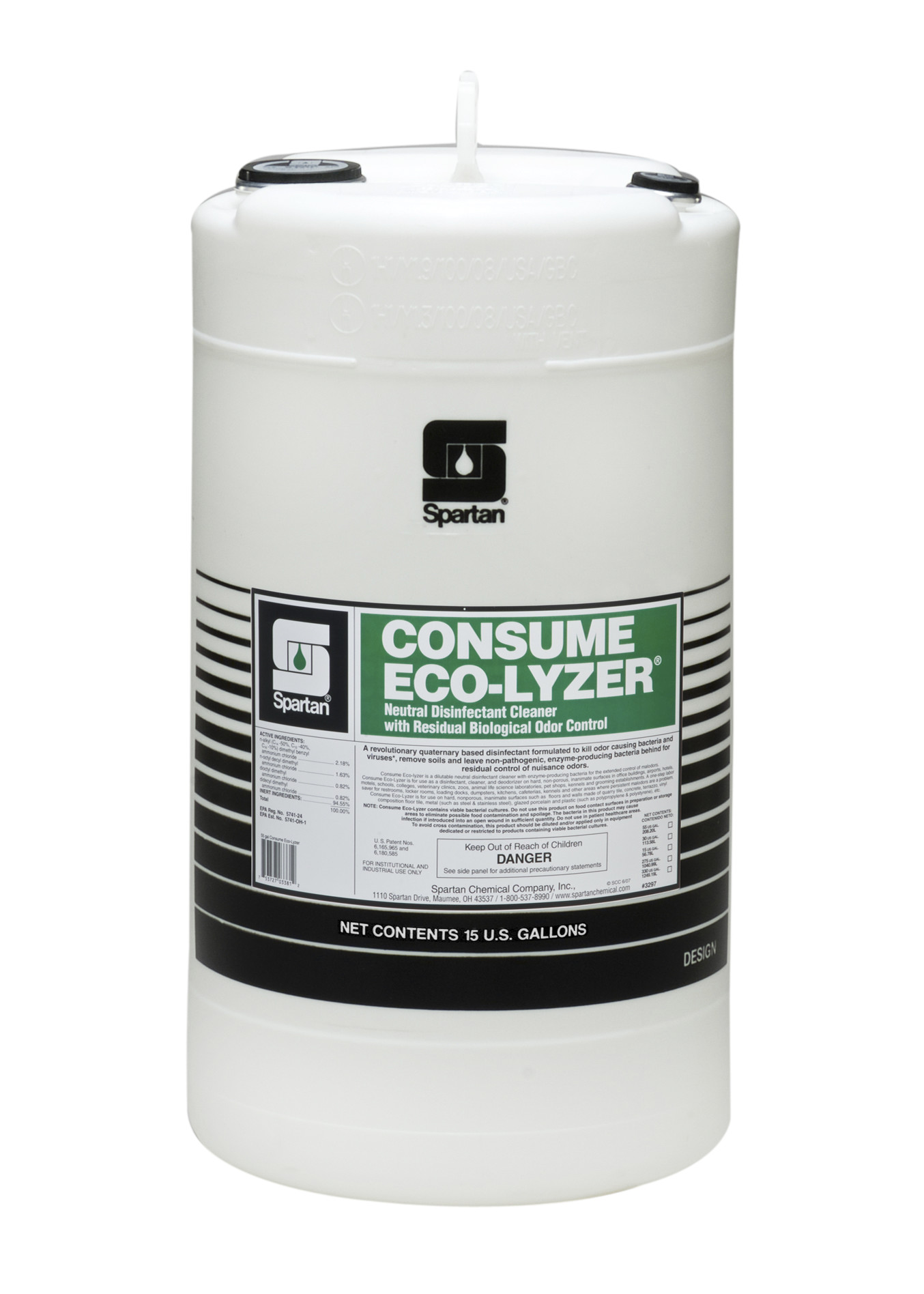 Spartan Chemical Company Consume Eco-Lyzer, 15 GAL DRUM