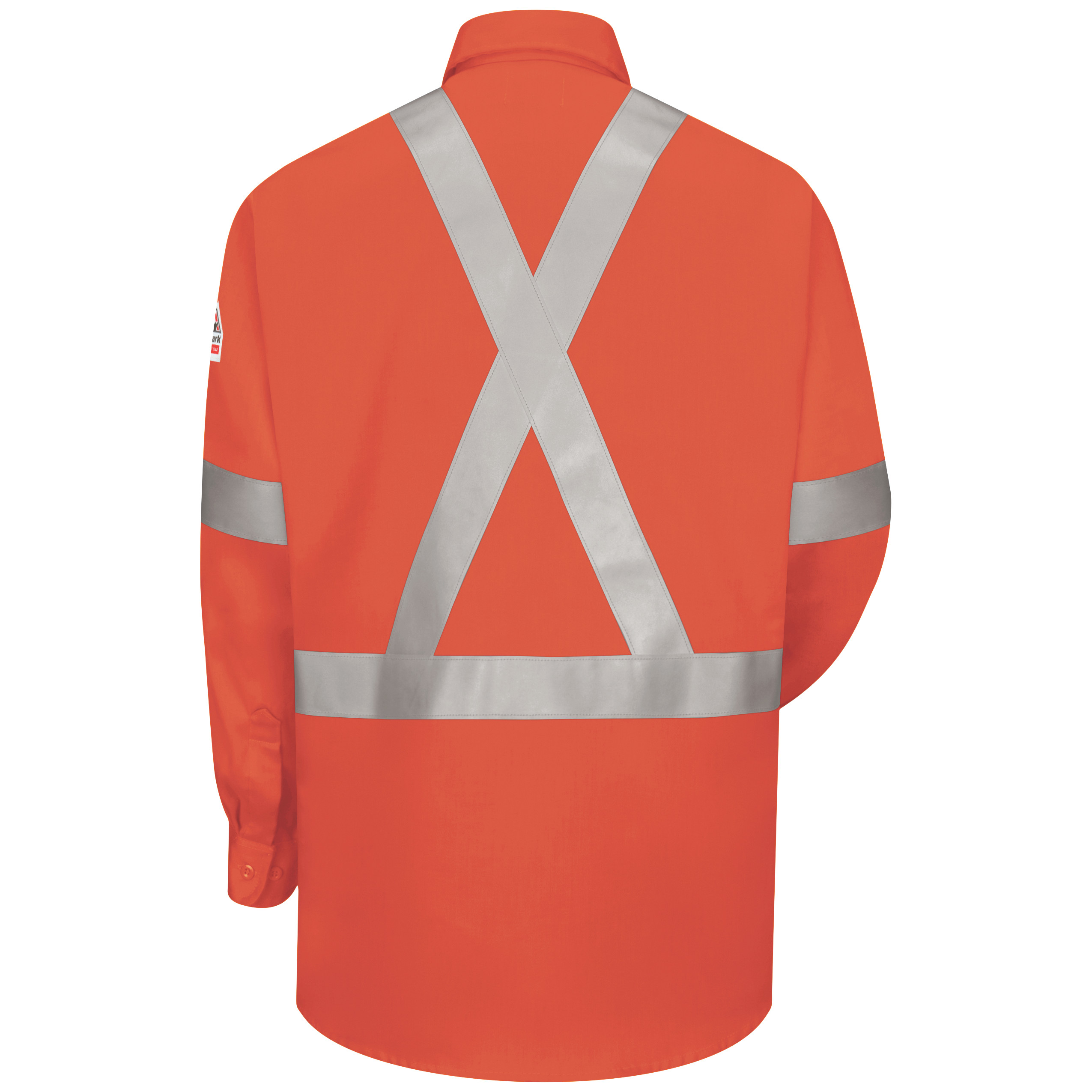 Picture of Bulwark® SLUS Men's Lightweight FR Enhanced Visibility Uniform Shirt with Reflective Trim