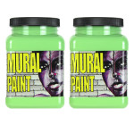  (2 EA) MURAL PAINT PINT MINT