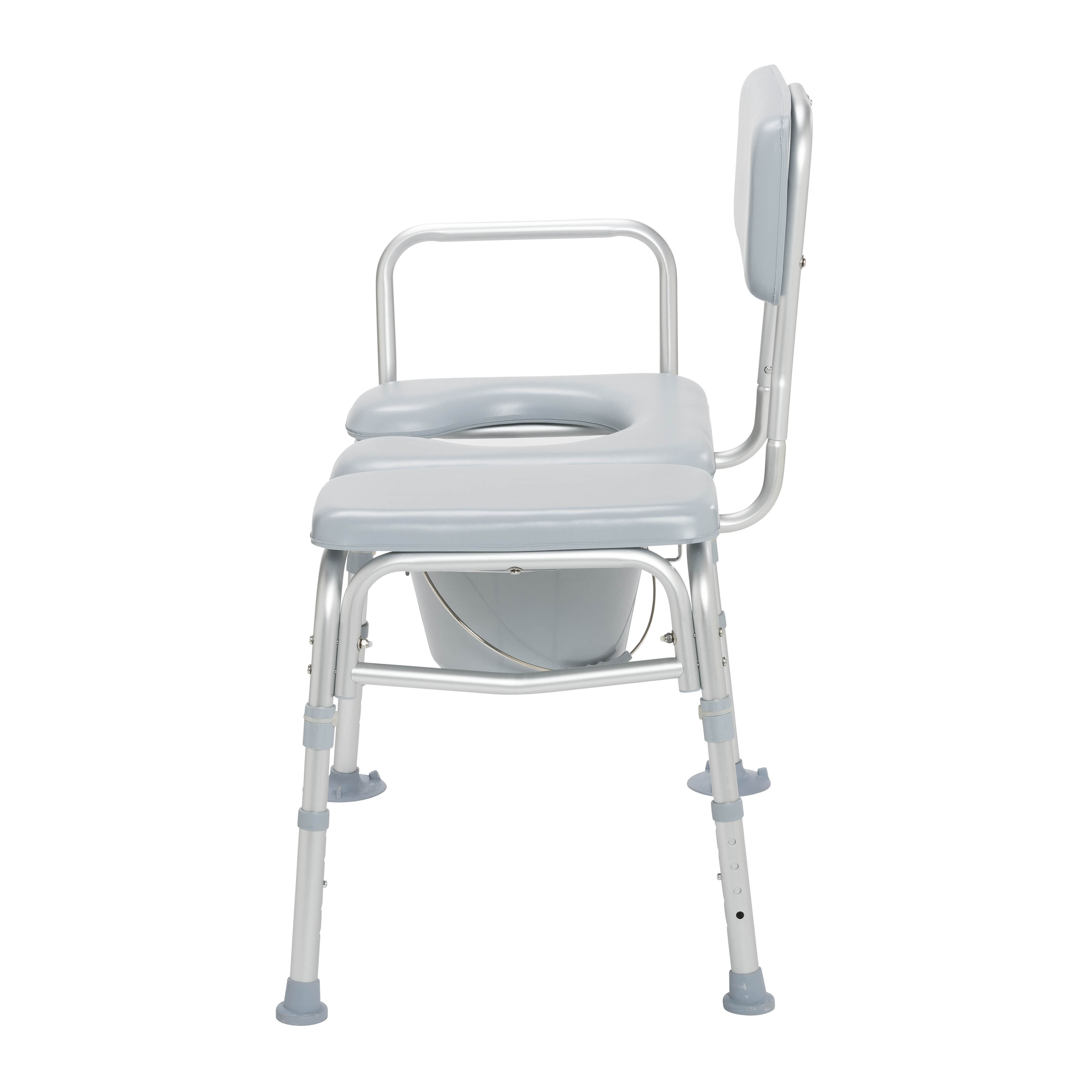 Drive Medical Padded Seat Transfer Bench with Commode Opening • PHARMAQUIPT