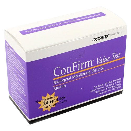 ConFirm® Mail-in Sterilizer Monitoring Service - Value Test Service, 52 Tests (2 Strip Test) - 52/Box