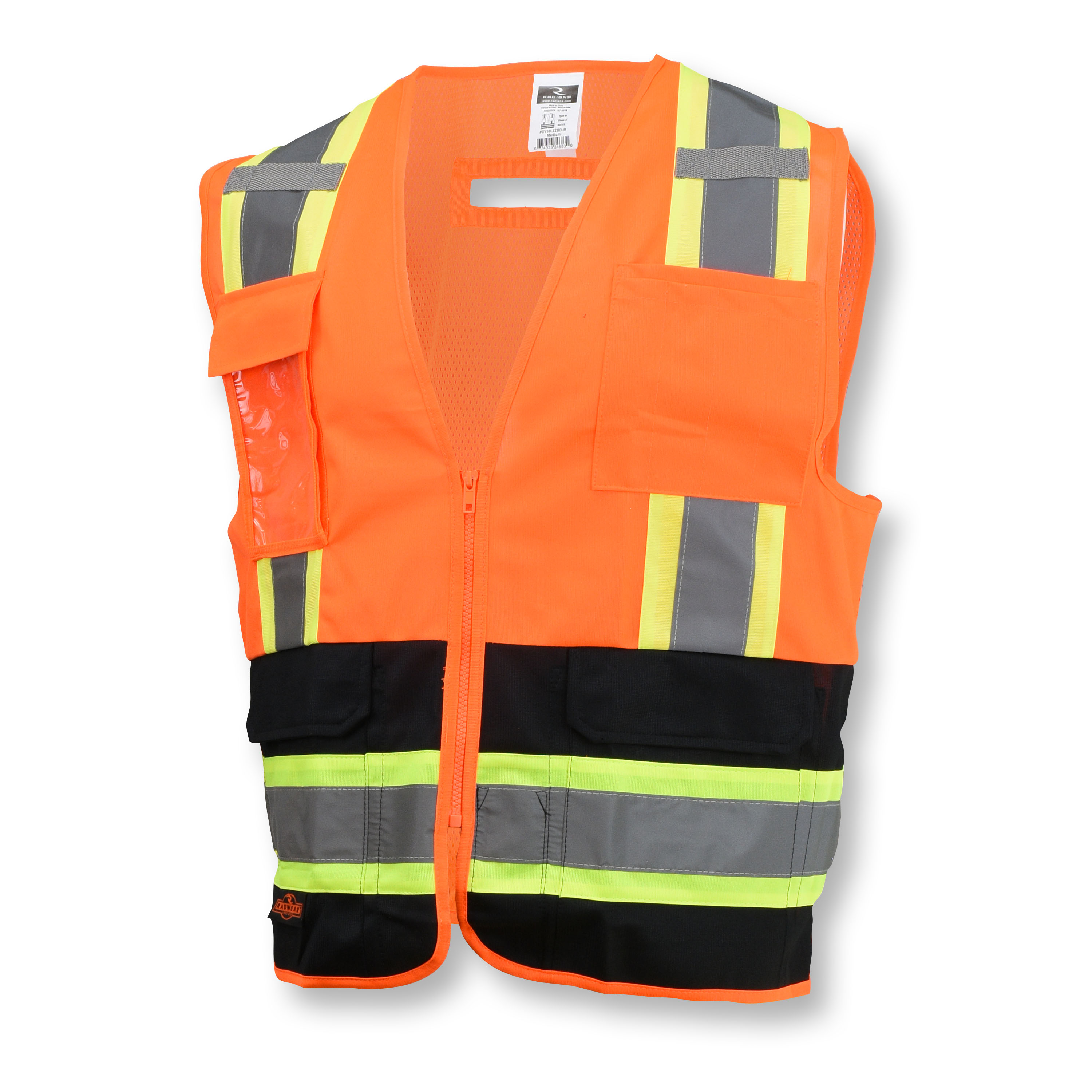 Picture of Radians SV6B Two Tone Surveyor Type R Class 2 Solid Front Mesh Back Safety Vest