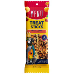Image of Vitakraft MENU Treat Sticks for Parrots Apricot & Cherry  3.5 oz - 2 Sticks