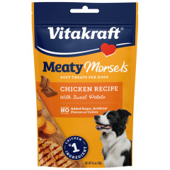Image of Vitakraft Meaty Morsels Treat for Dogs, Chicken with Sweet Potato, 4.2 oz