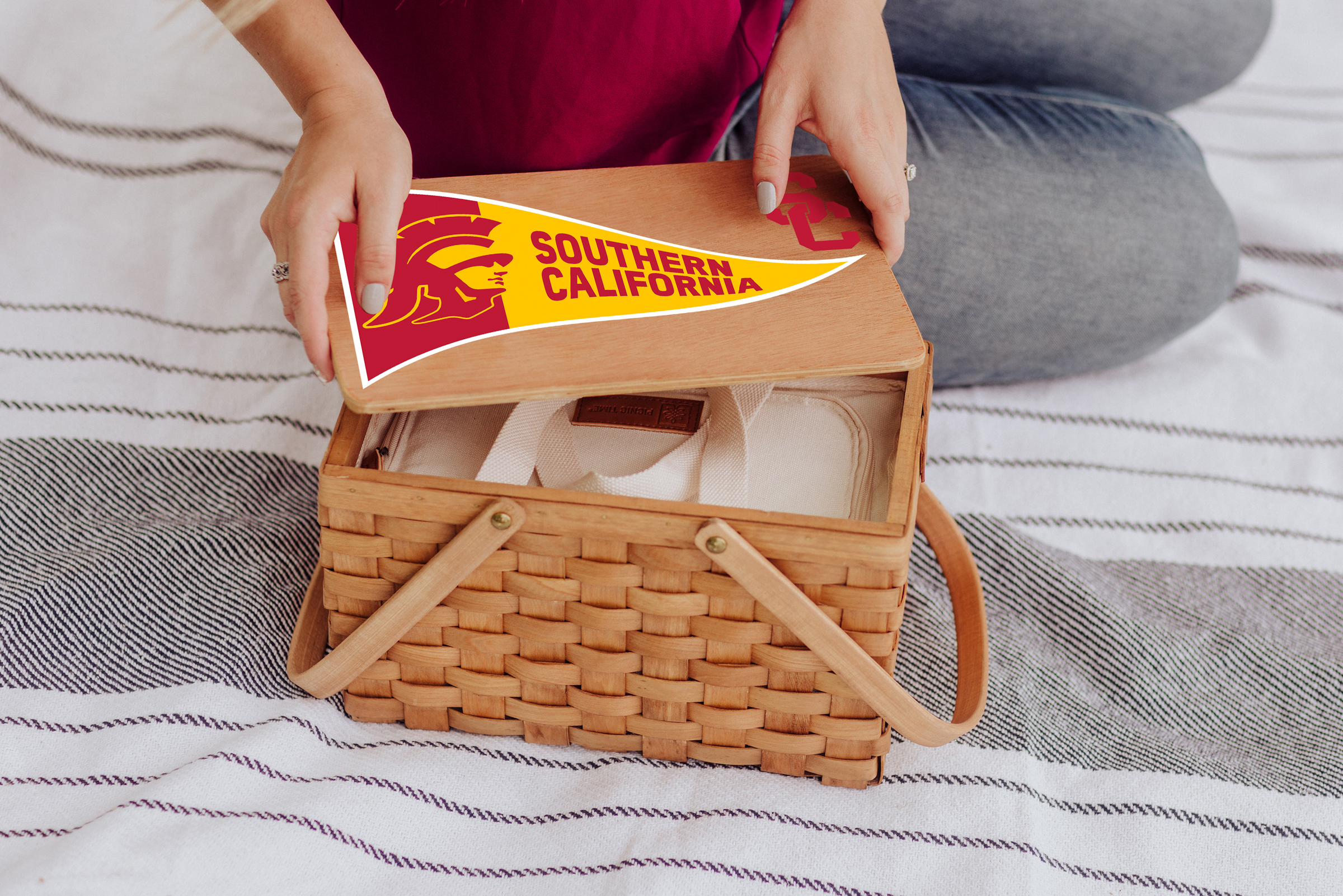 USC Trojans - Poppy Personal Picnic Basket