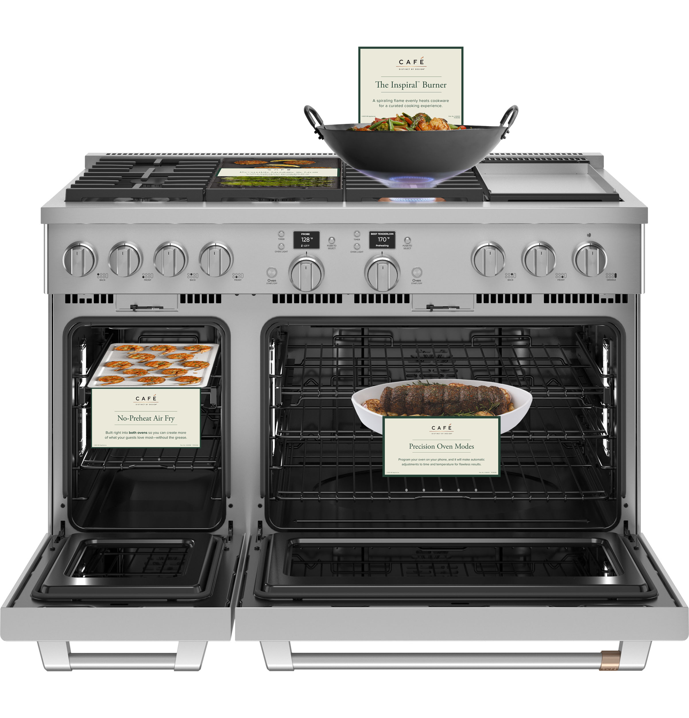 48" Width — 6 Burners — Dual Fuel — Griddle — Conv — ADA Compliant — Connectable via built-in WiFi view 3