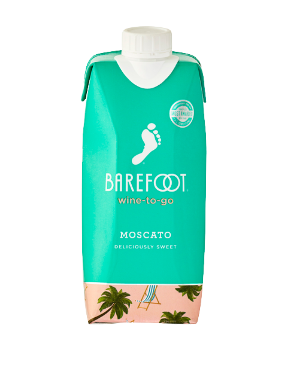BAREFOOT-TO-GO MOSCATO WHITE WINE TETRA