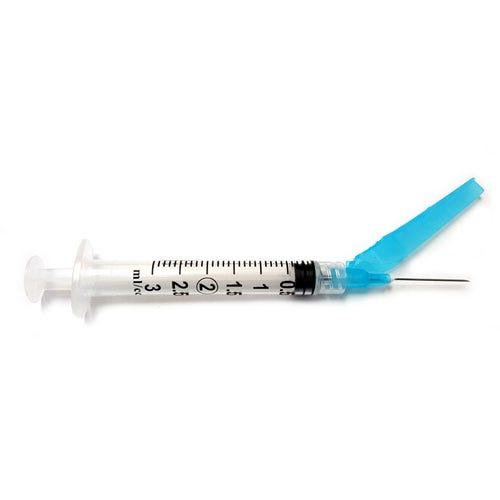 Secure Touch® 3cc Safety Syringe with 23G x 1" Safety Needle - 50/Box