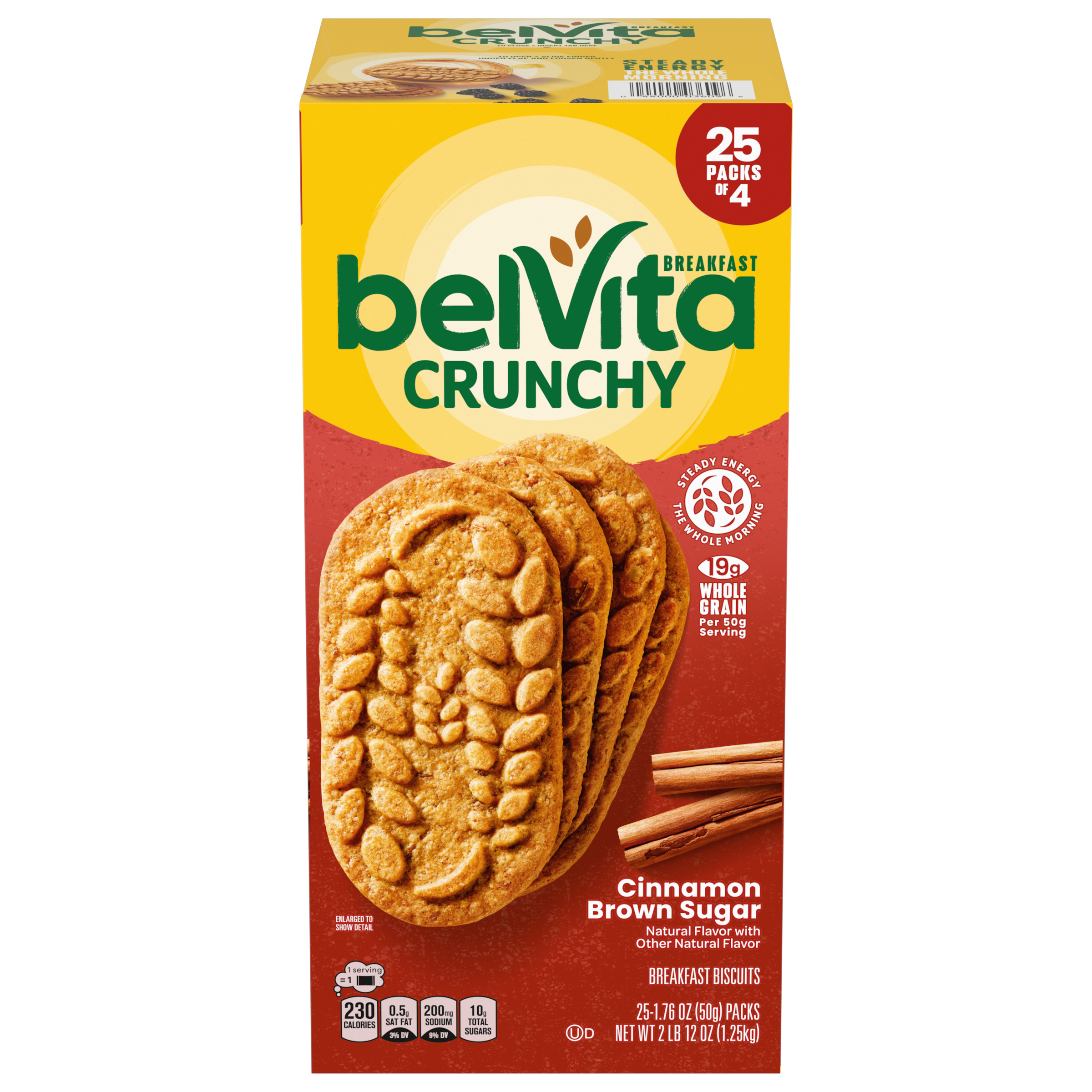 BELVITA Crunchy Cinnamon Brown Sugar Breakfast Biscuits 44 OZ-thumbnail-0