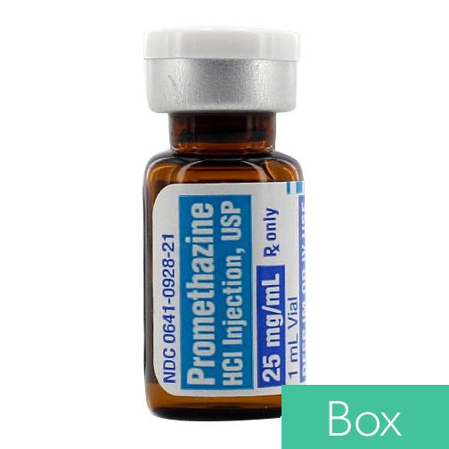 Promethazine HCl 25mg/ml 1ml Vial - 25/Box