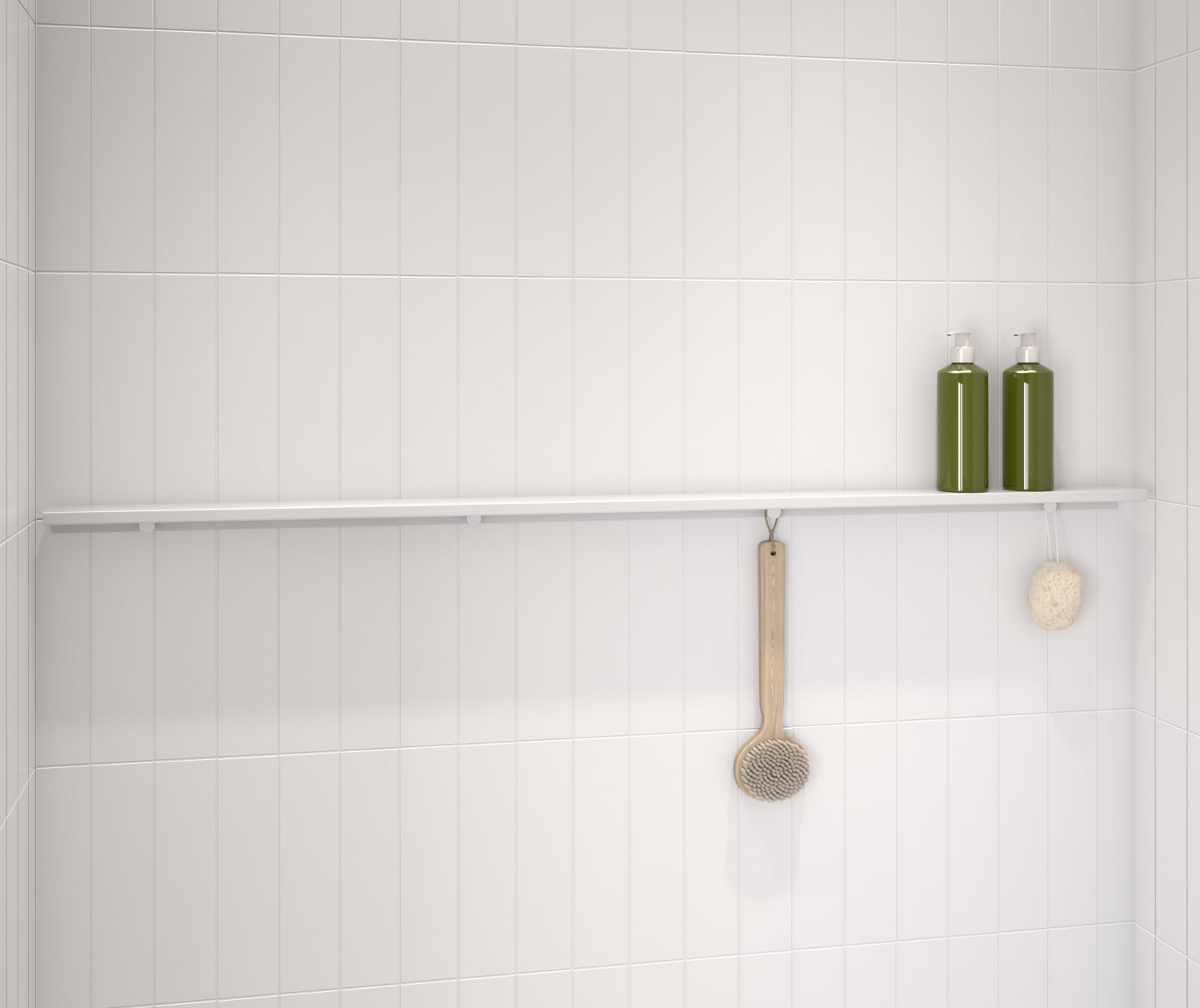 Odile 57 in. Long Shelf in White view 5