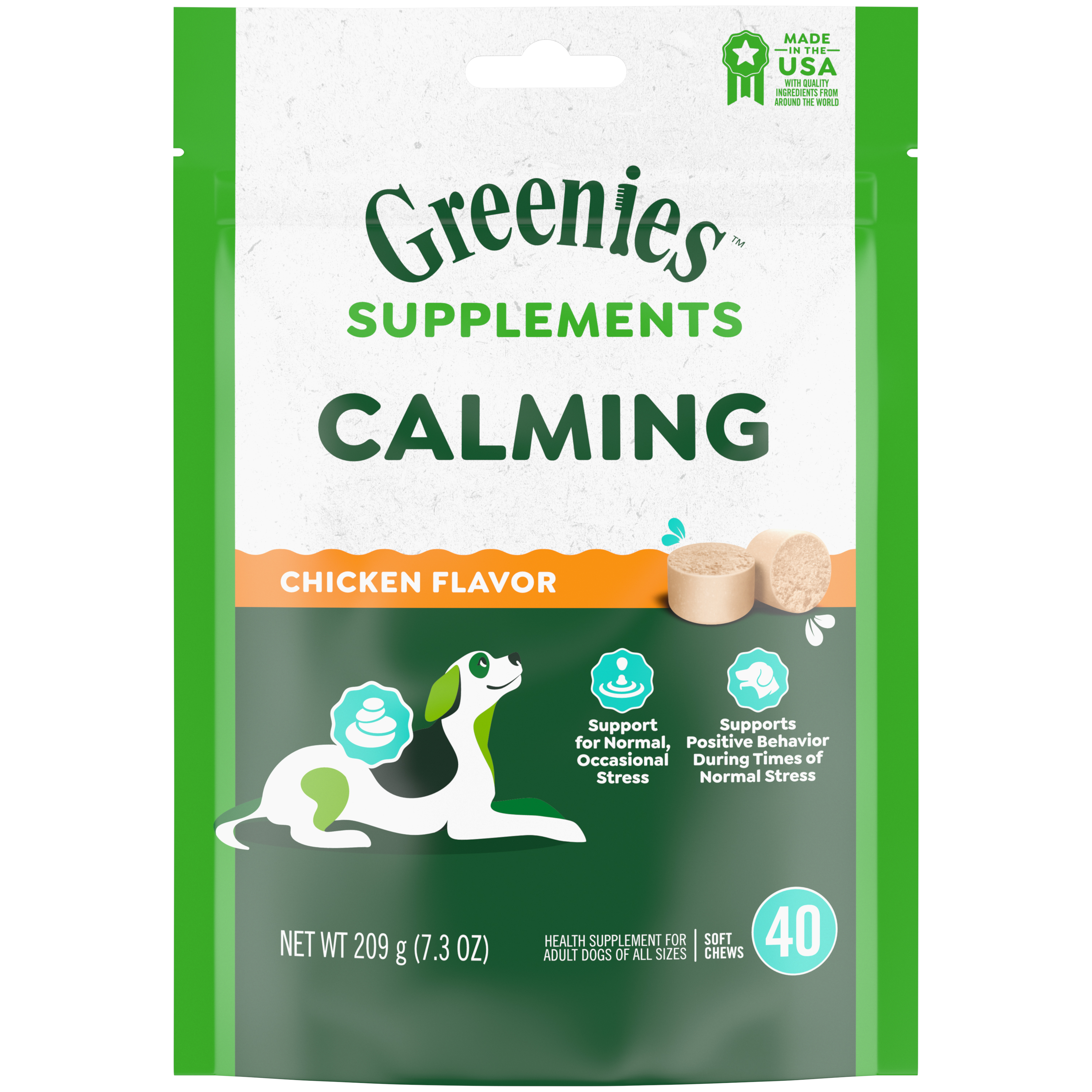 40ct Greenies Dog Calming Supplement - Supplements