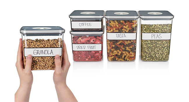 adhesive labels for pantry organization