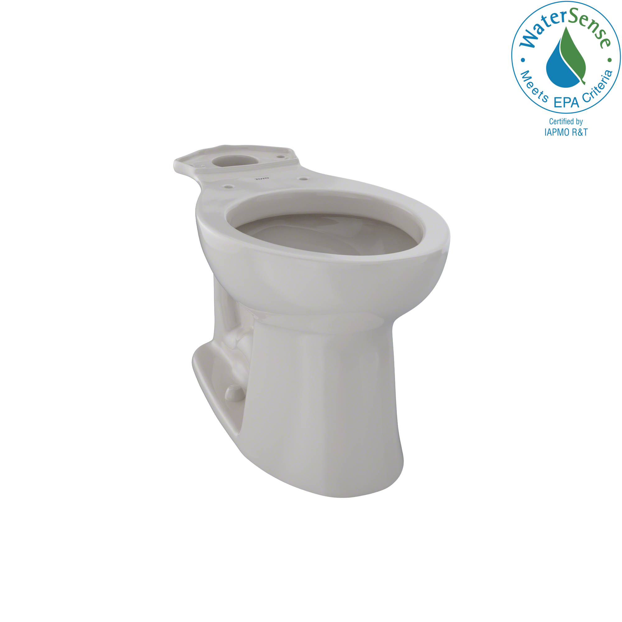 TOTO Entrada Universal Height Elongated Toilet Bowl, Sedona Beige, Vitreous China, C244EF#12