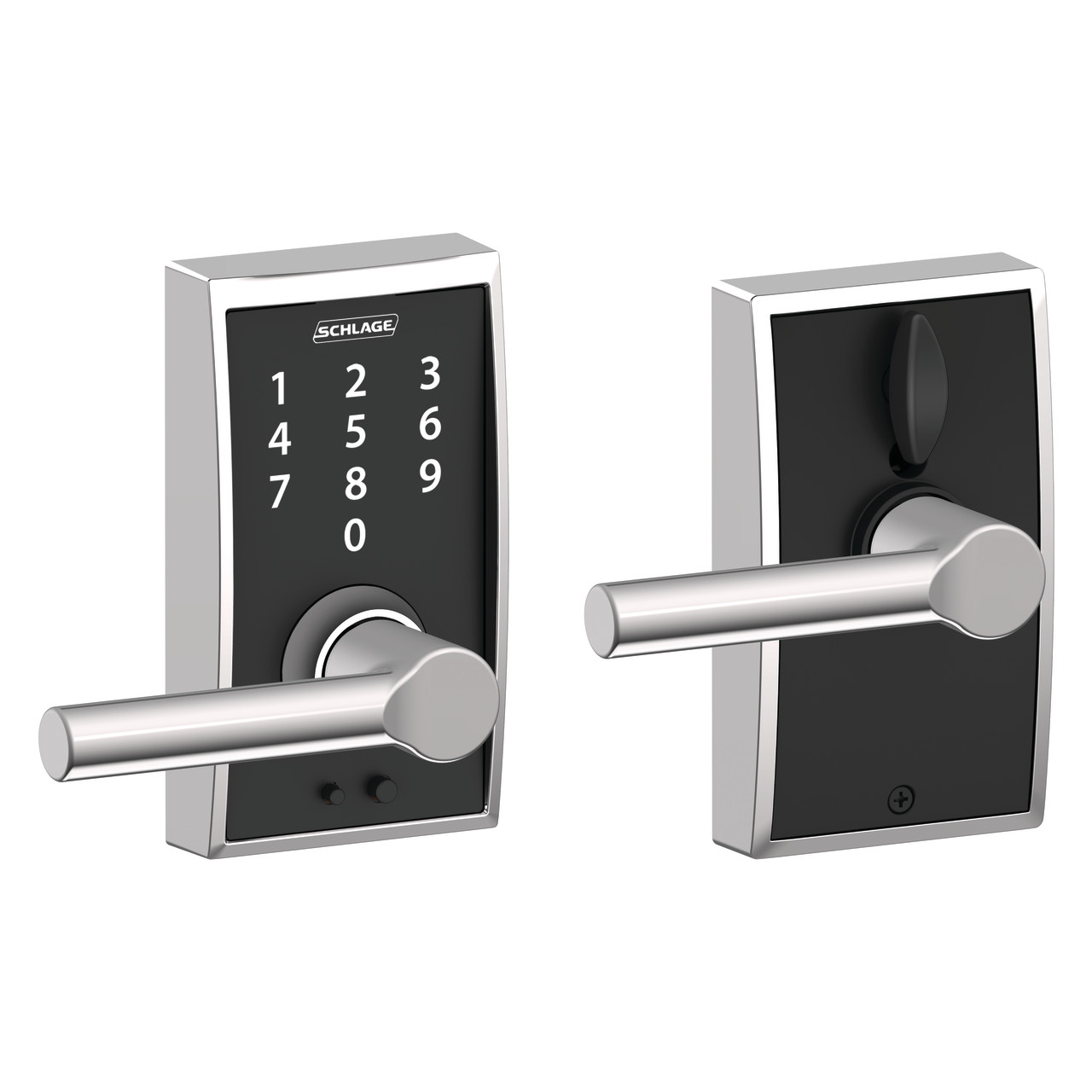 Schlage Touch™ Keyless Touchscreen Lever with Broadway Lever