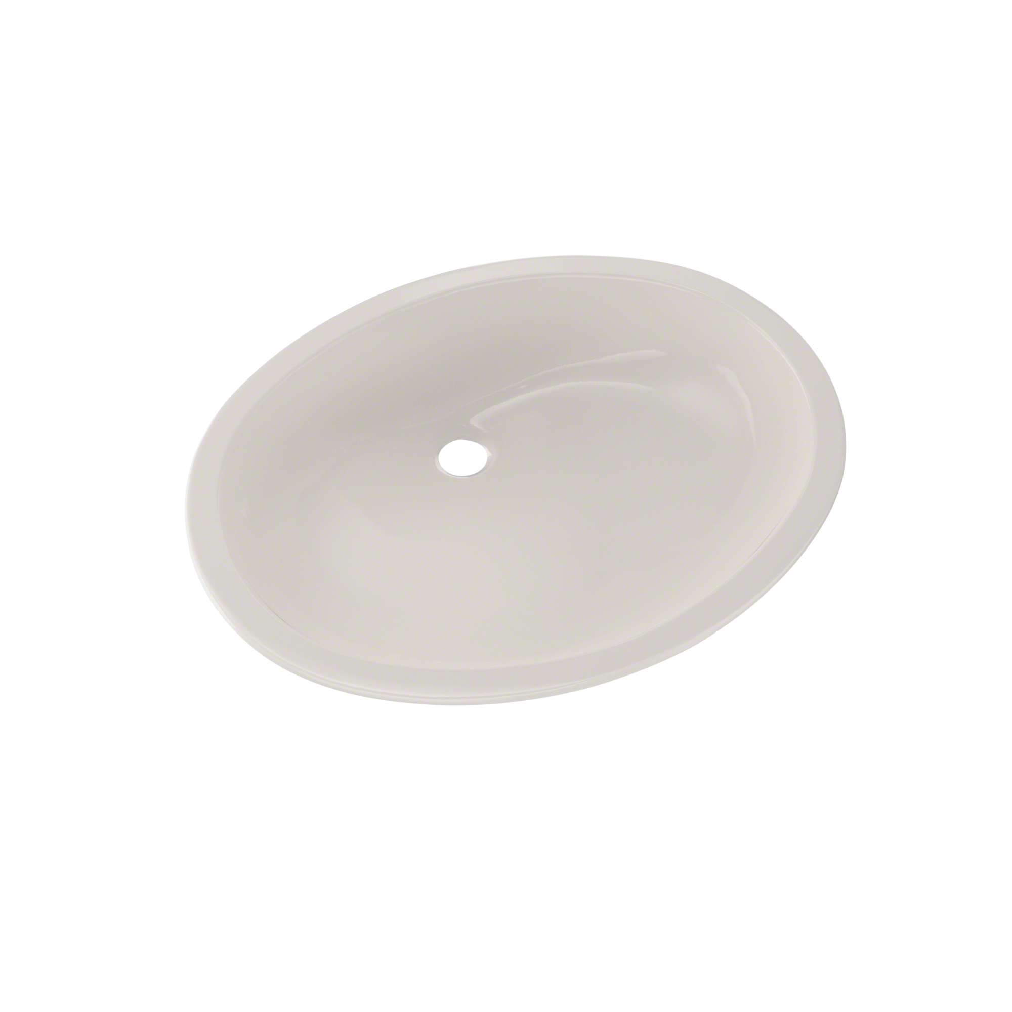 TOTO Dantesca Oval Undermount Bathroom Sink with CEFIONTECT, Colonial White, Vitreous China, LT597G#11