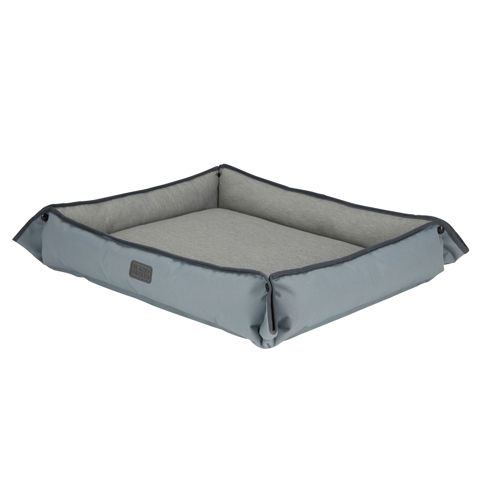 Profile image of the BLACK+DECKER four sided plush pet bed in gray
