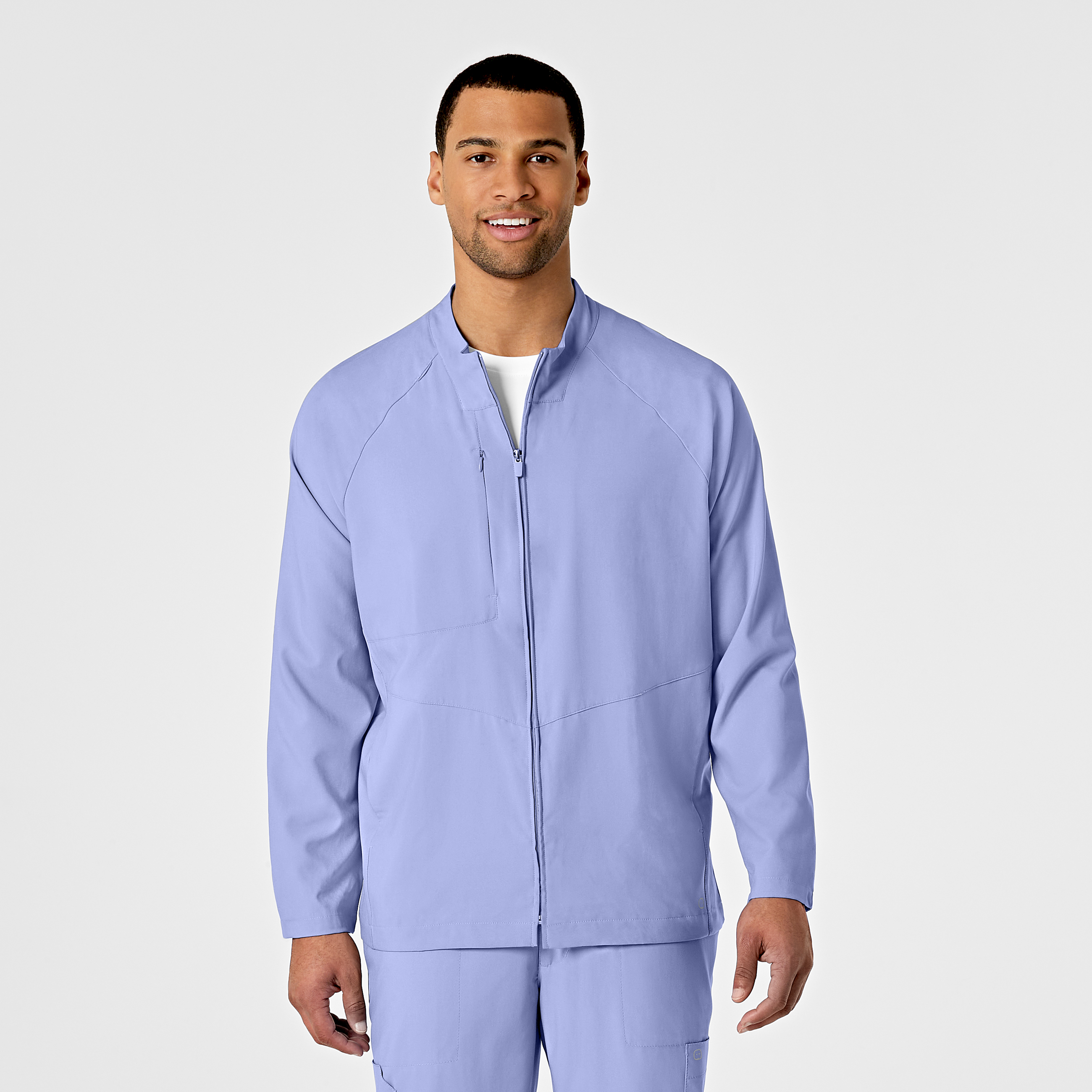 W123 Wink 8355 Men&#8216;s Zip Front 2 Pocket Warm Up Medical Jacket with Side Vents-Wonder Wink