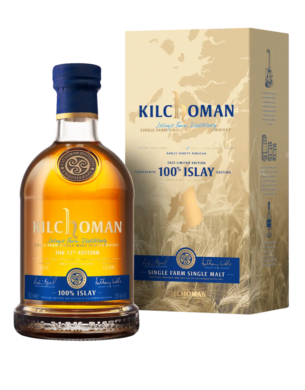 KILCHOMAN 100% ISLAY SINGLE MALT SCOTCH WHISKEY