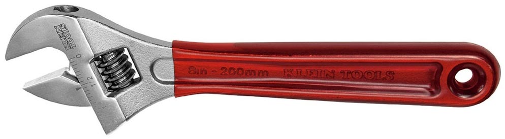 KLEIN TOOLS® D507-8 8" ADJUSTABLE WRENCH