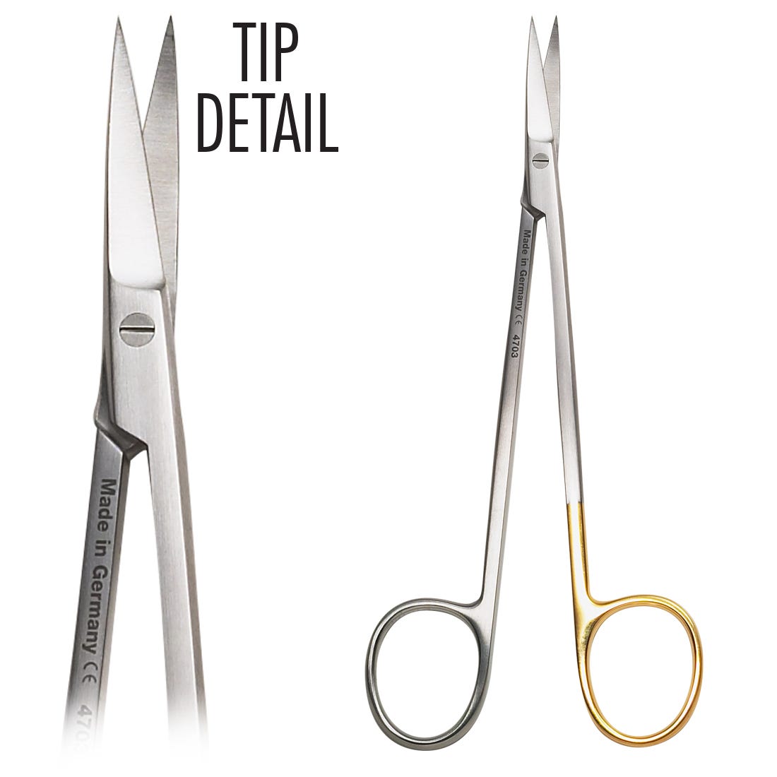 ACE Kelly Scissors, curved, super cut tips