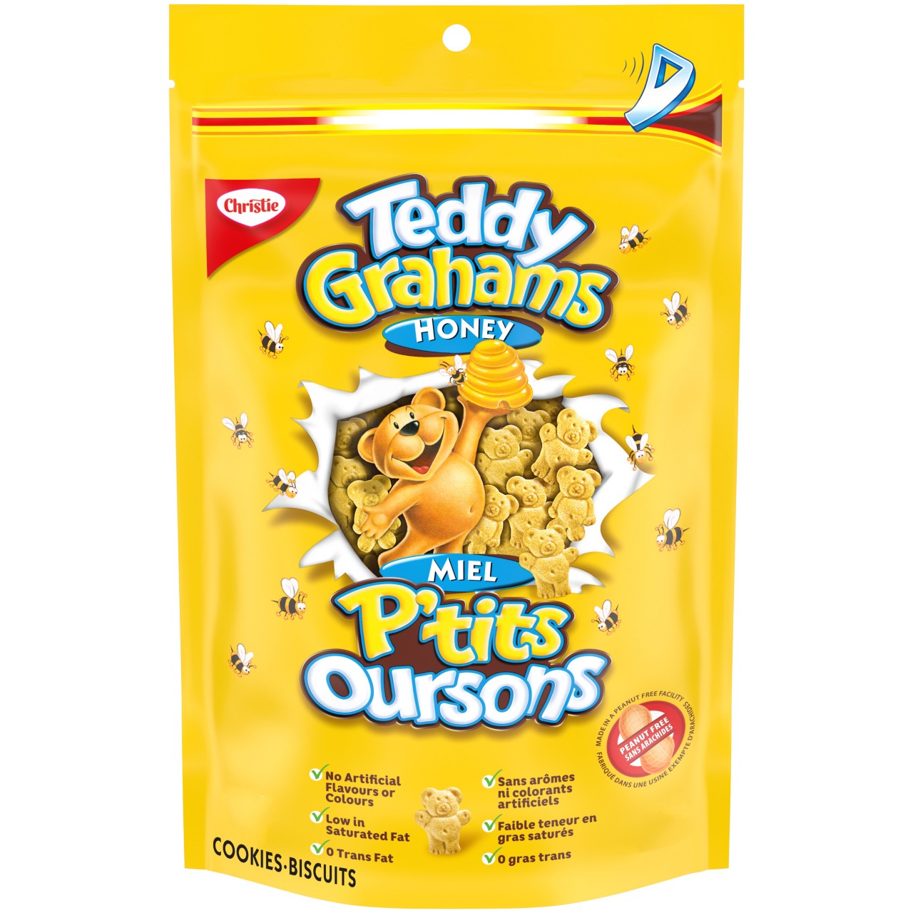 Teddy Grahams Honey Cookies, 6 Snak Paks, 180 G-thumbnail-0