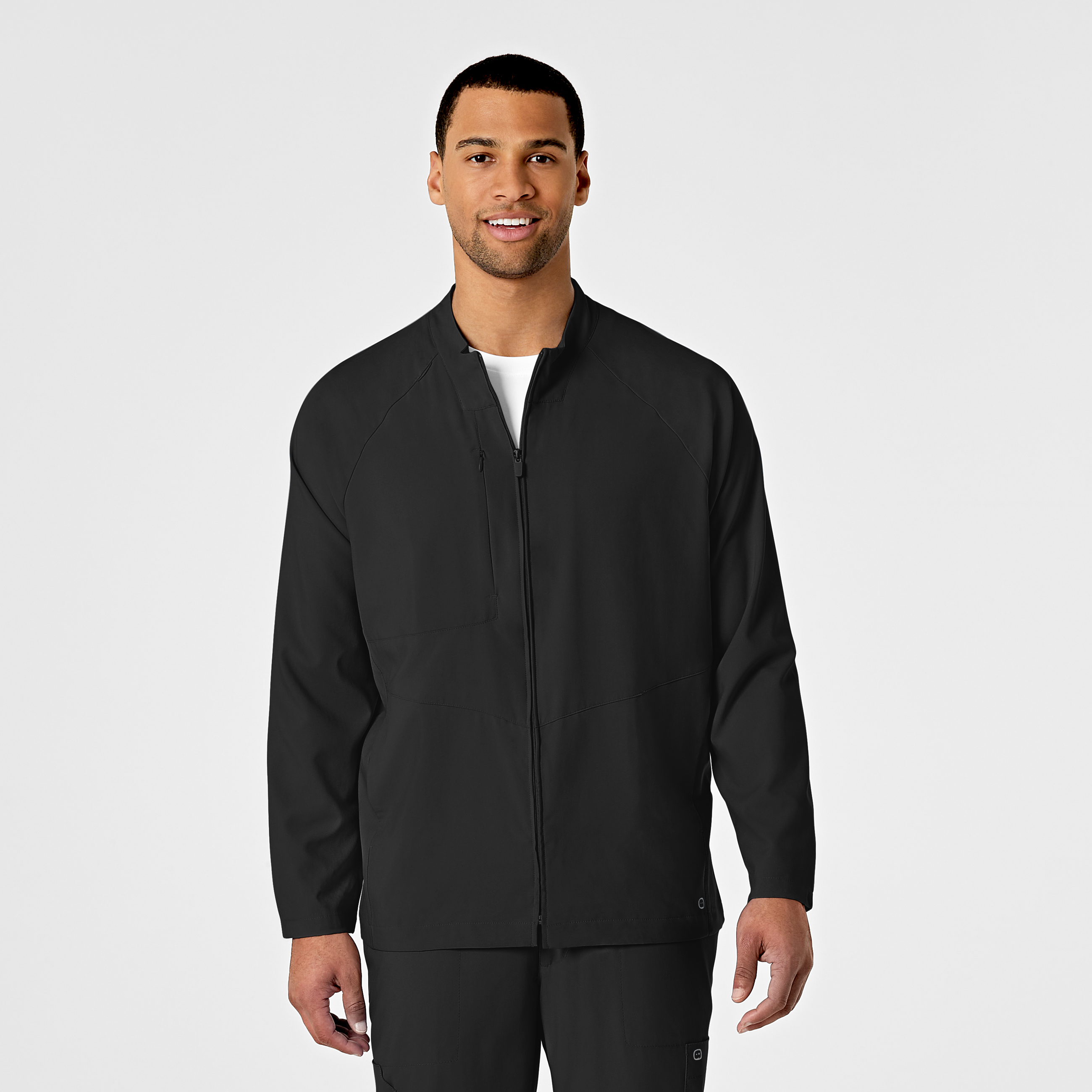 W123 Men&#8216;s Zip Front Warm Up Jacket-Wonder Wink