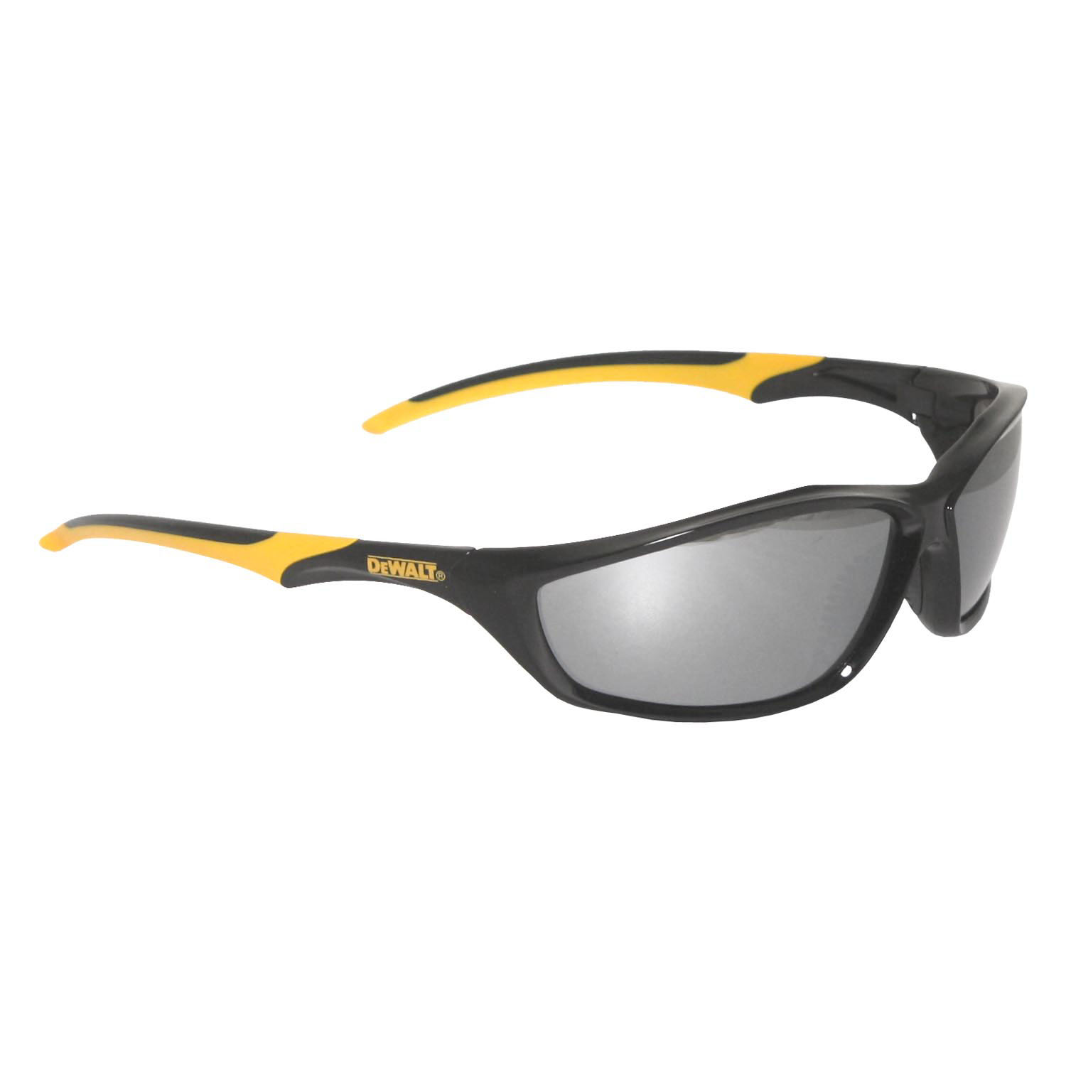DPG96 Router Protective Eyewear - Black/Yellow Frame - Silver Mirror Lens