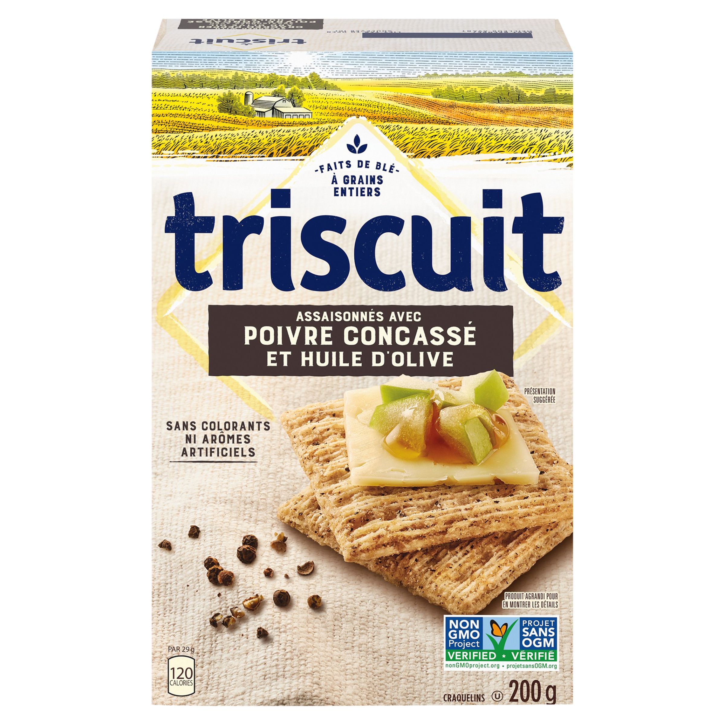 TRISCUIT Poivre Concassé et Huile d’olive Craquelins 200g
