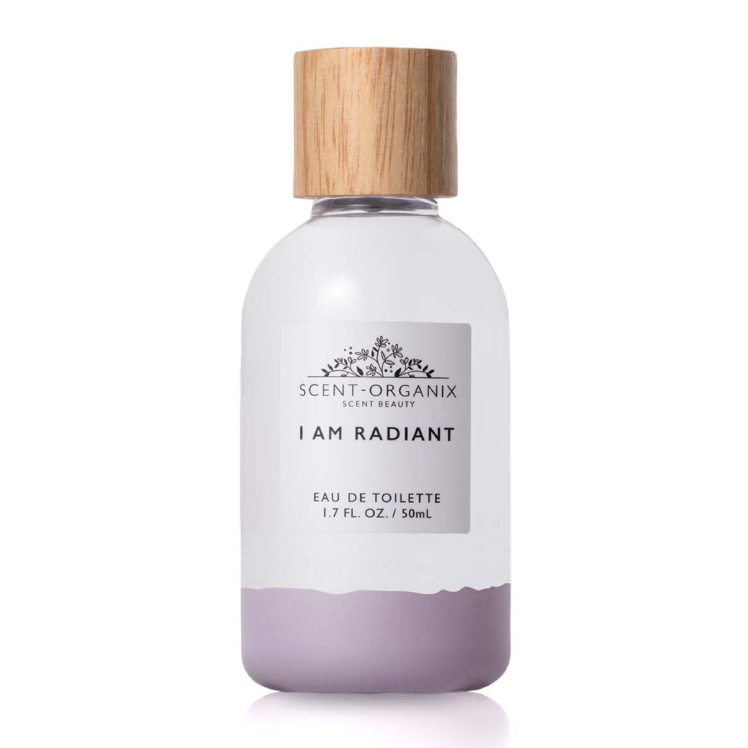 Scent-Organix I Am Radiant Perfume for Men & Women by Scent Beauty - Evocative Florals Scent with Notes of Lily-Of-The-Valley, Hyacinth & Vetiver - Non-Toxic, Vegan & Biodegradable Perfume - 1.7fl Oz