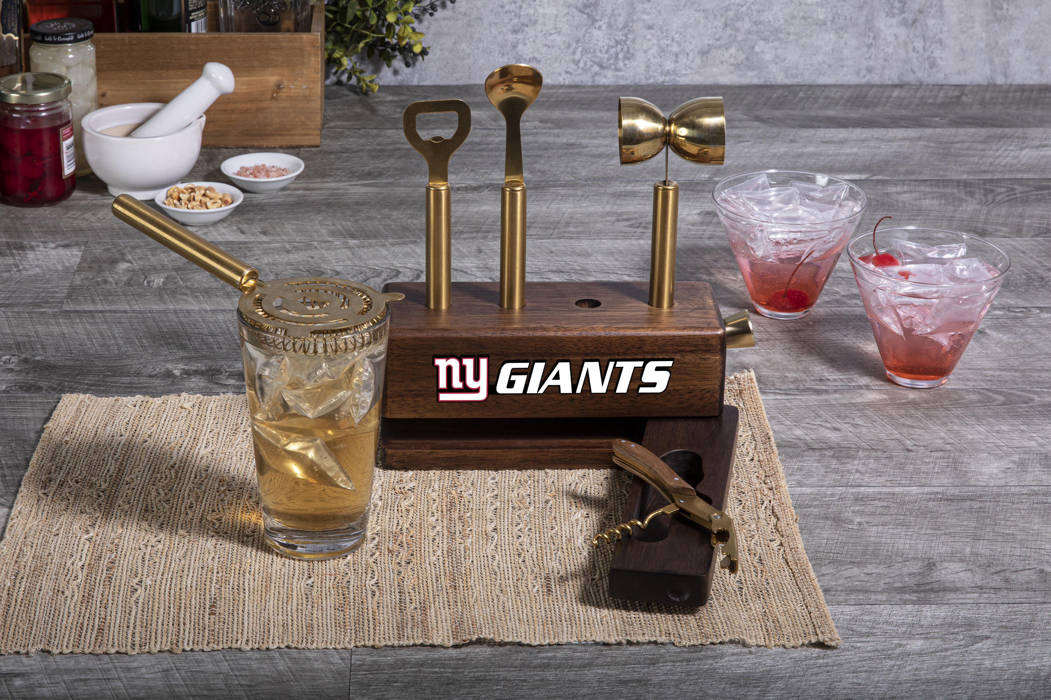 New York Giants - Sidecar 5-Piece Bar Tool Set