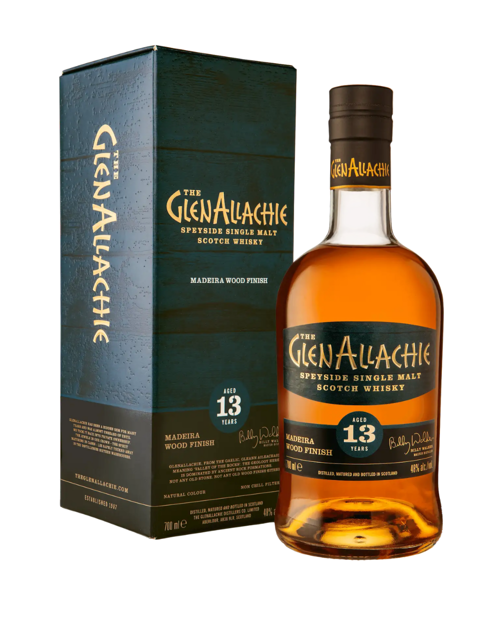 GLENALLACHIE 13 YEAR OLD MADEIRA WOOD FINISH SCOTCH
