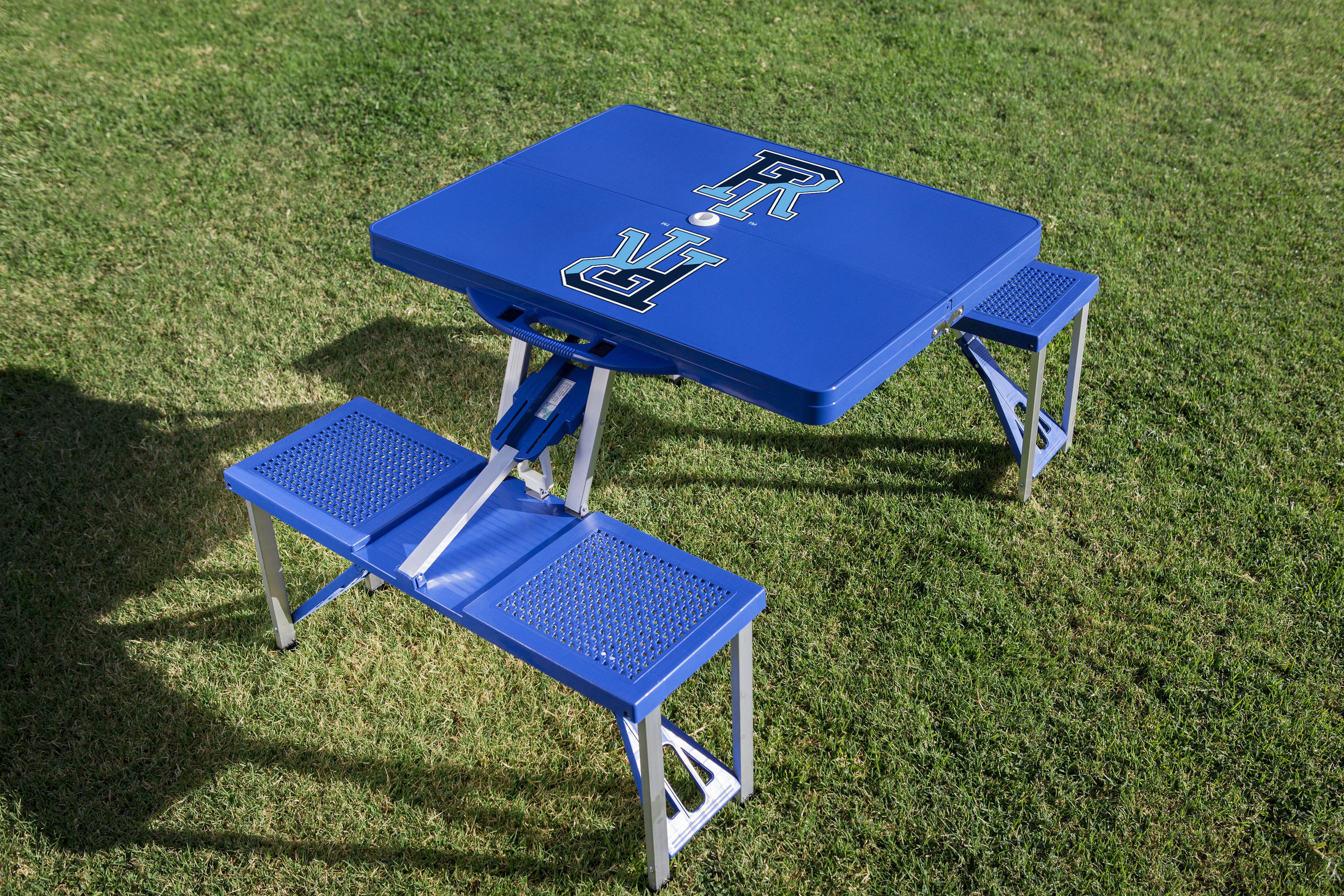 Rhode Island Rams - Picnic Table Portable Folding Table with Seats
