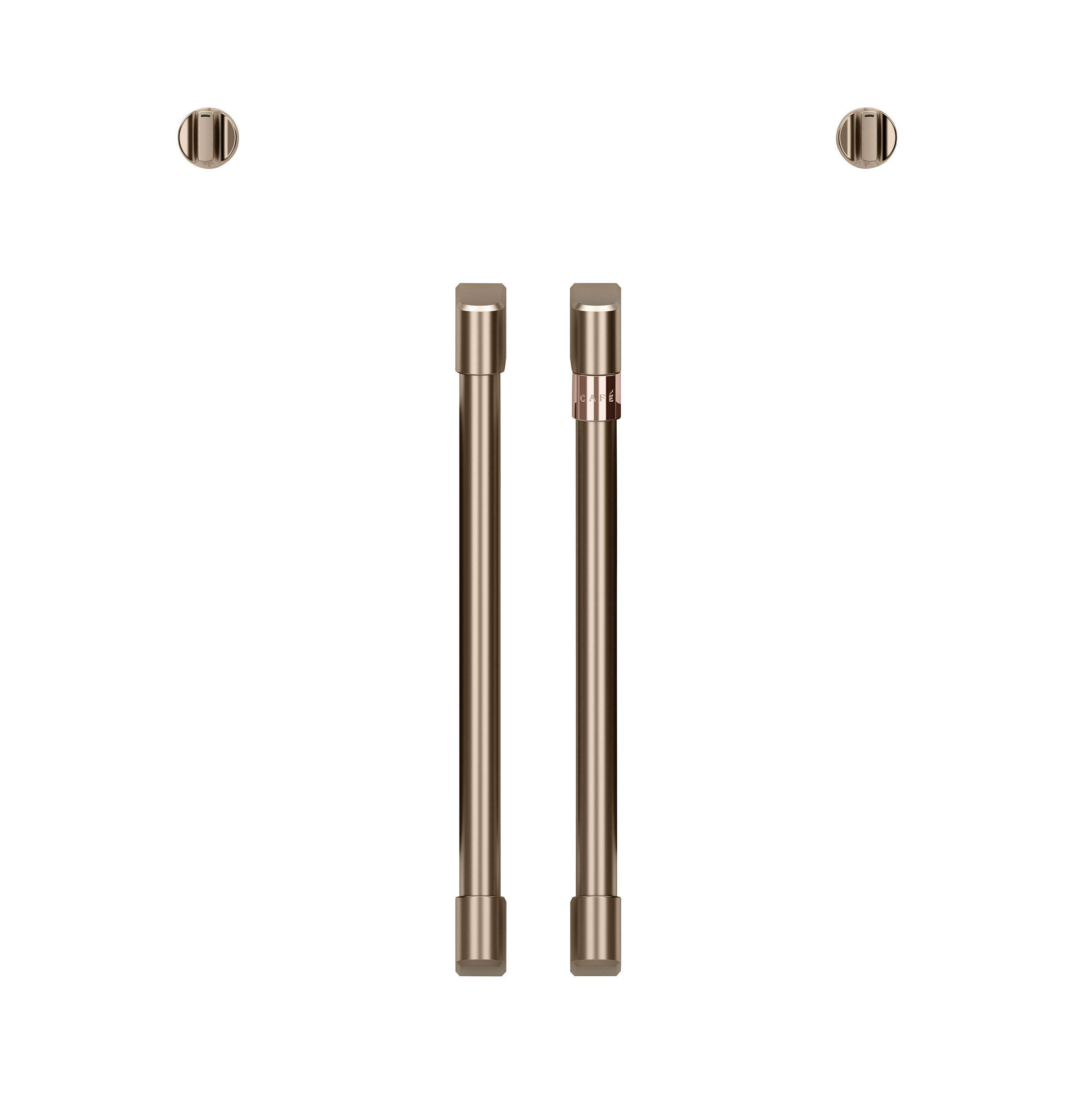 30" Width Hndl & Knob Kit for French-Dr Sgl Wall Ovens Brushed Bronze For use w/ Wall Ovens — Not Connectable view 6