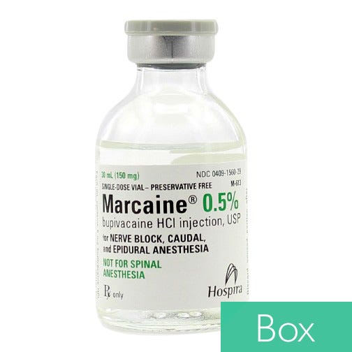 Marcaine® 0.5%, 5mg/ml 30ml Single Dose Vial - 10/Box