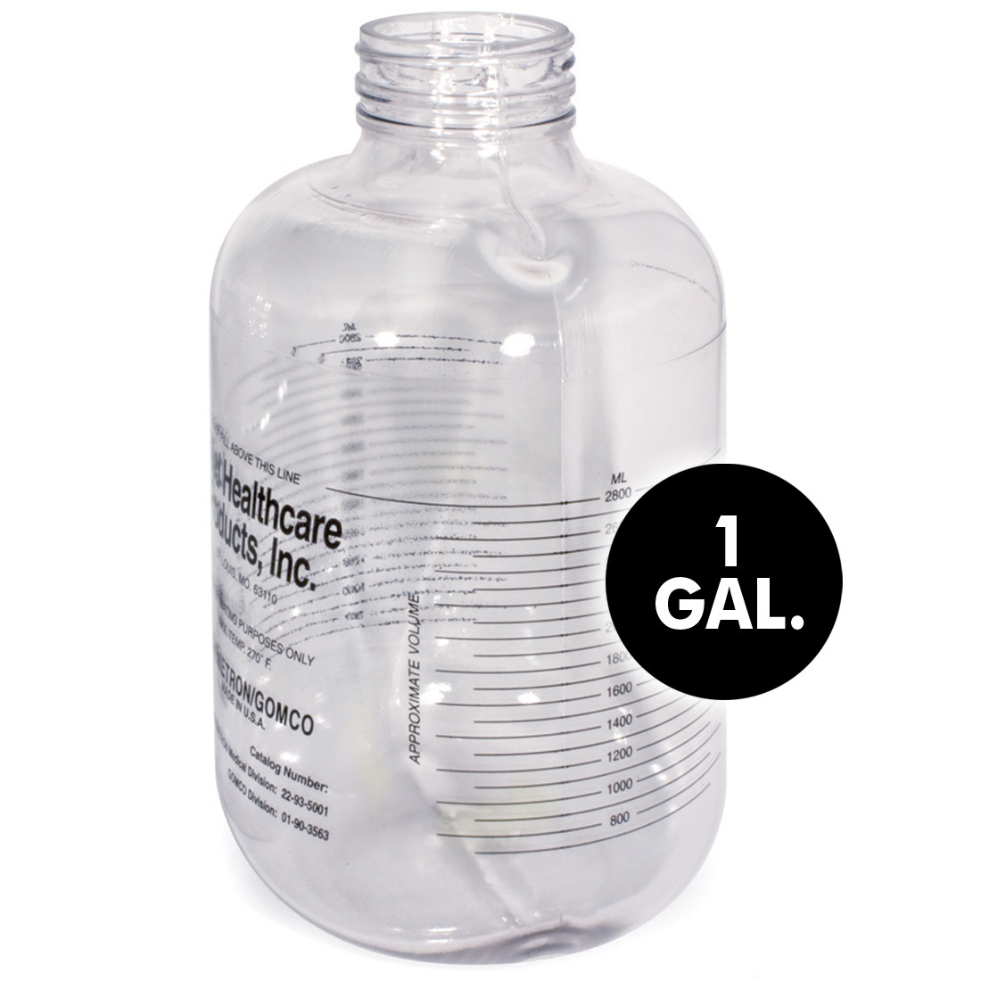 Chemetron One-Gallon Plastic Bottle, 2800cc