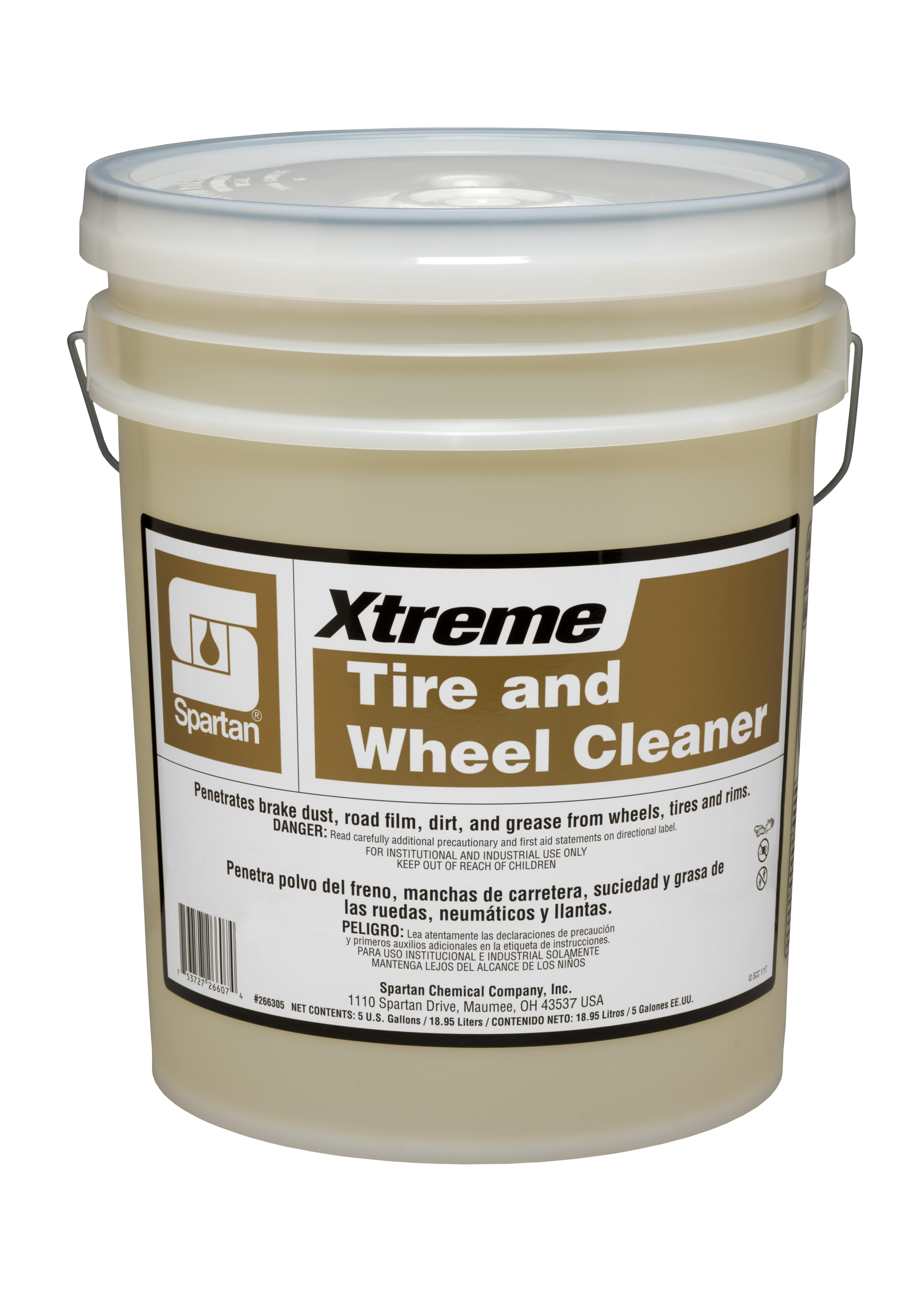 Spartan Chemical Company Xtreme Tire and Wheel Cleaner, 5 GAL PAIL