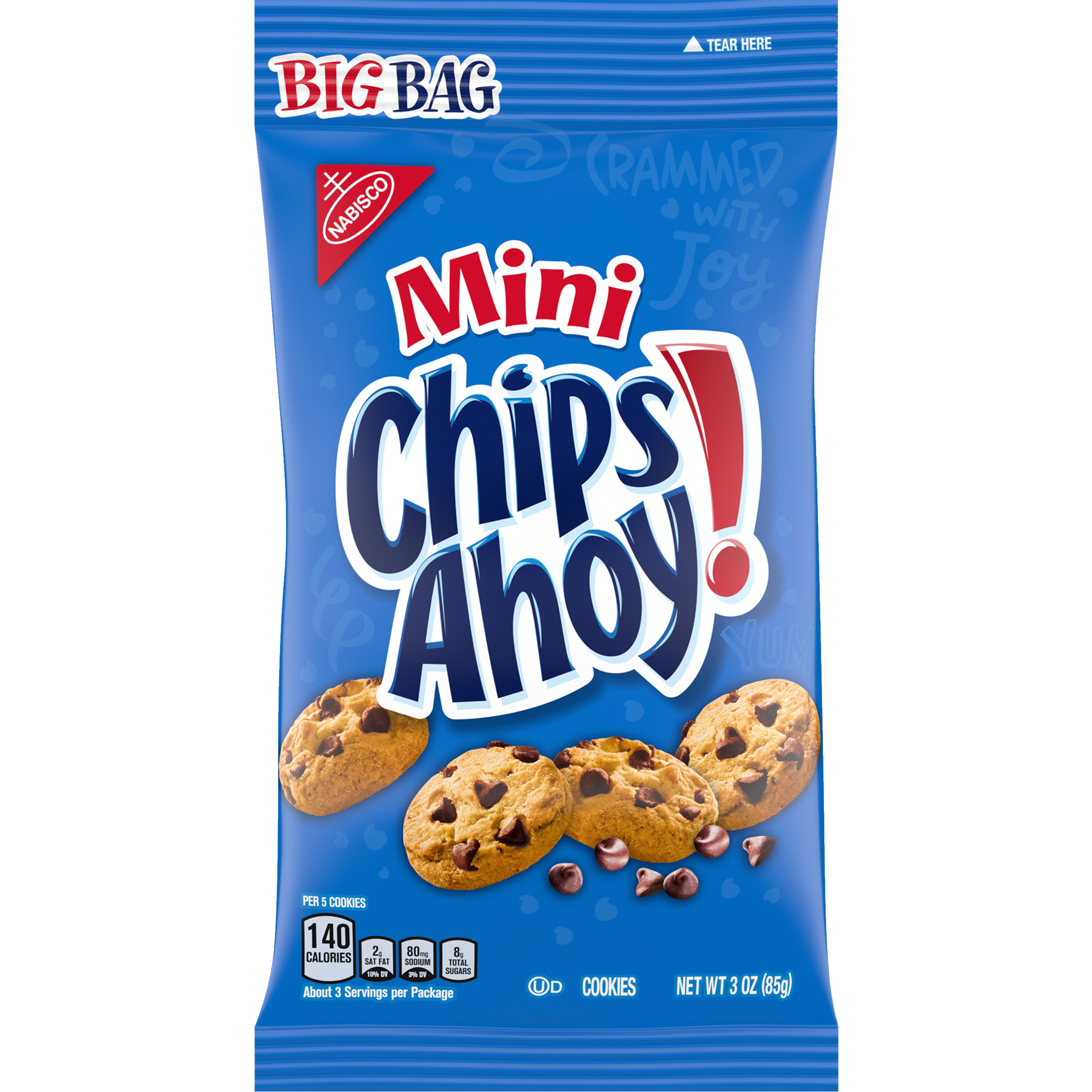 CHIPS AHOY! Mini Original Chocolate Chip Cookies, Big Bag, 3 oz-1