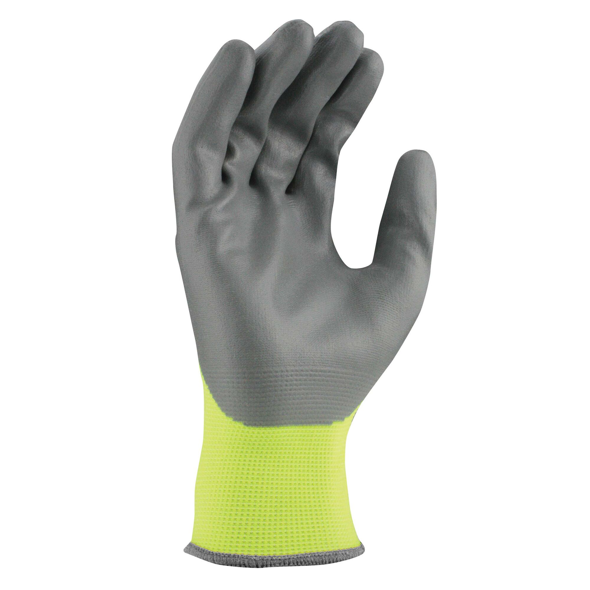 High visibility foam nitrile grip glove.