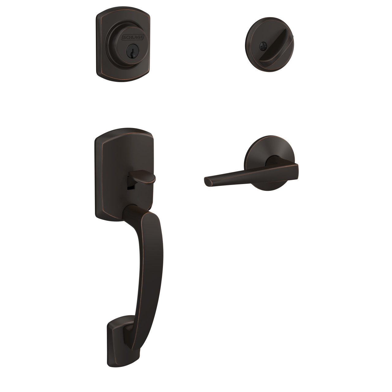 Custom Single Cylinder Handleset and Eller Lever with Kinsler Trim
