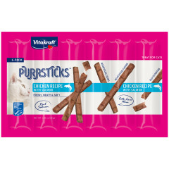 Image of Vitakraft PurrSticks™, Cat Treat, Chicken Recipe with Salmon, 6 Count