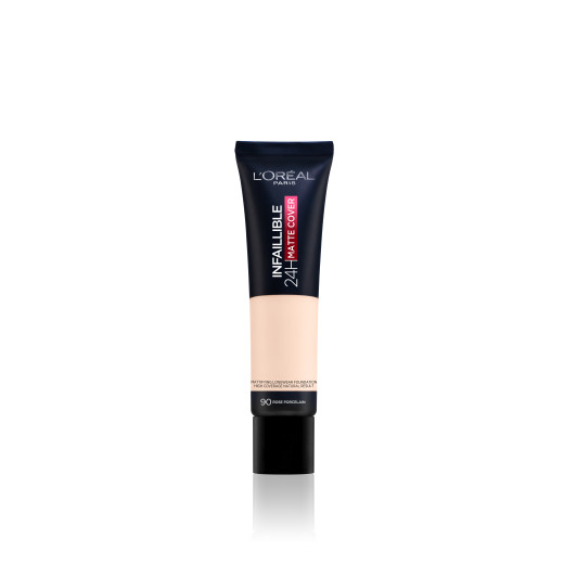 l'oréal paris infaillible 24h matte cover yüksek kapatıcı fondöten - 90 rose porcelain