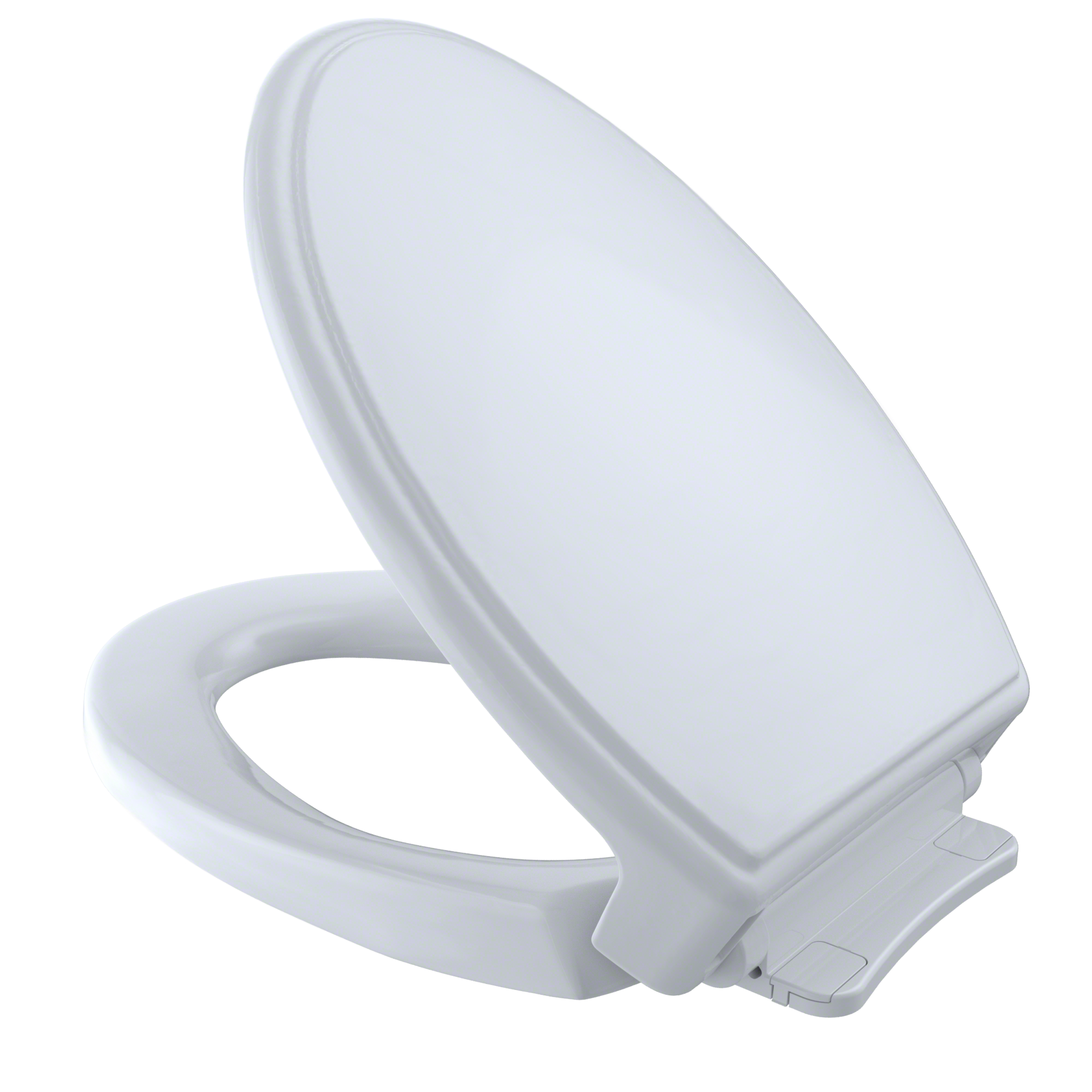 TOTO Traditional SoftClose Non Slamming, Slow Close Elongated Toilet Seat and Lid, Cotton White, Plastic, SS154#01