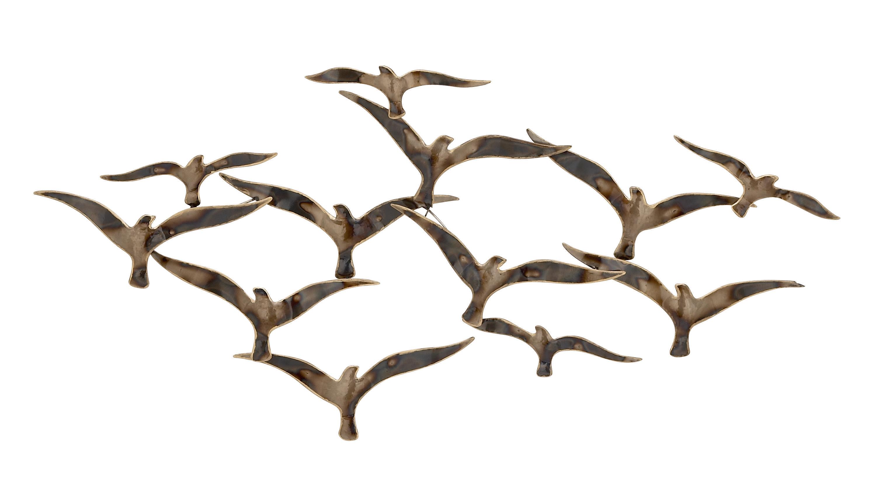 Gold Metal Coastal Wall Decor, 22" x 45" x 3"