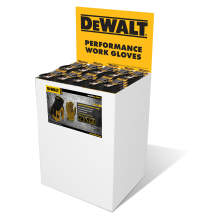 DEWALT DB-DPG216 Performance Leather Hybrid Gloves Dump Bin, 60 Pairs