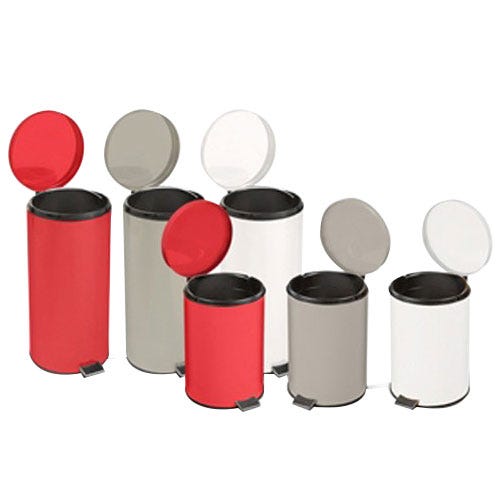 Step-On Metal Waste Can , 32 quart, Stainless Steel