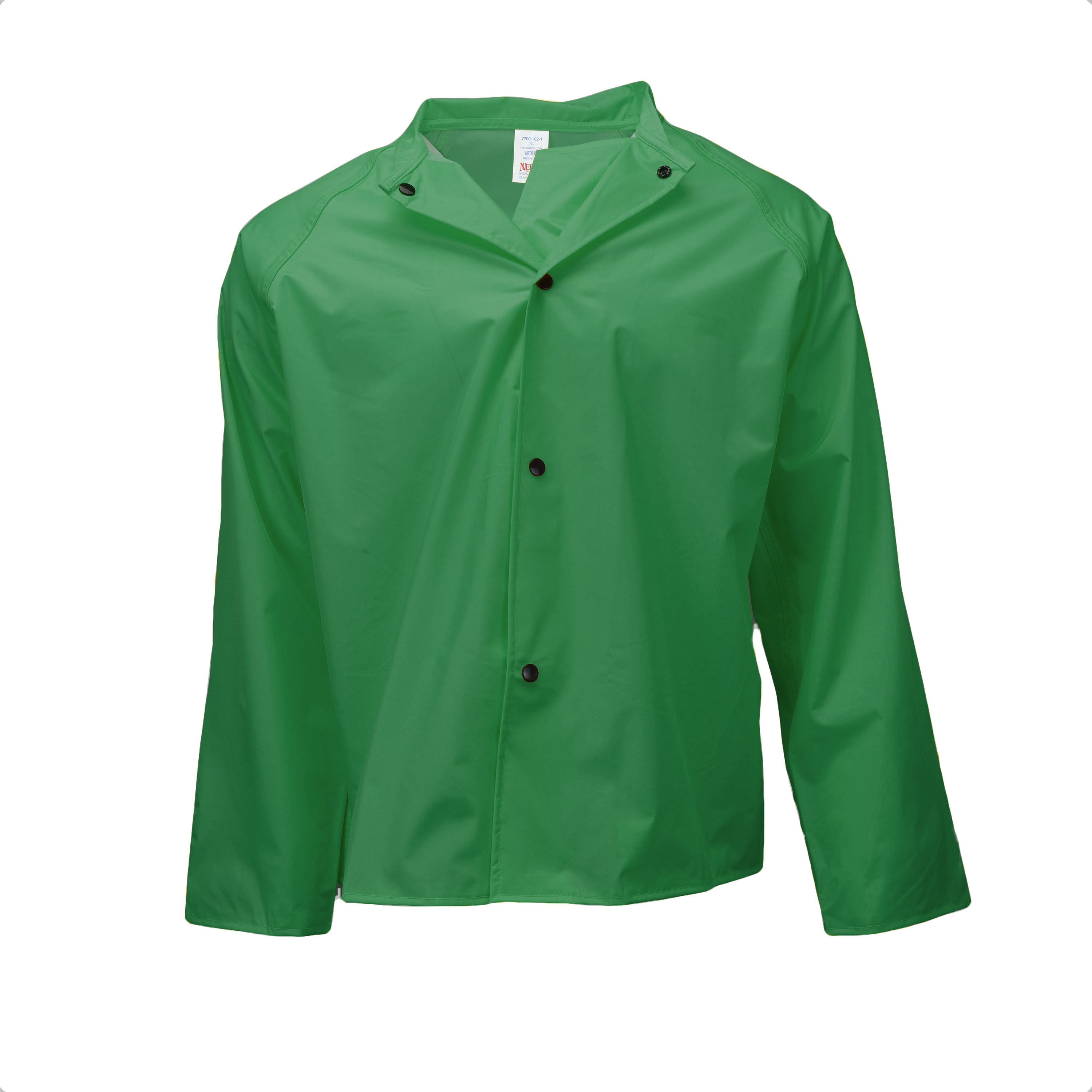 77SJ Sani Light Jacket with Snaps - Green - Size 2X