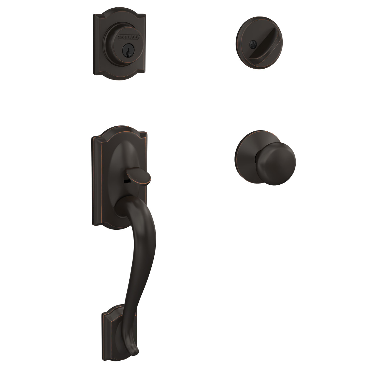 Custom Single Cylinder Handleset and Plymouth Knob with Kinsler Trim