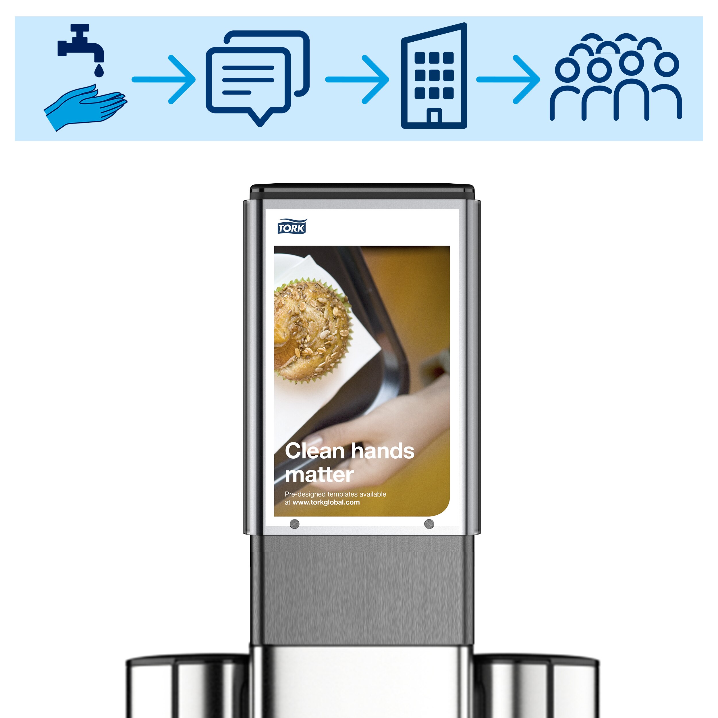 Topskilt til Tork gulvstander 511055