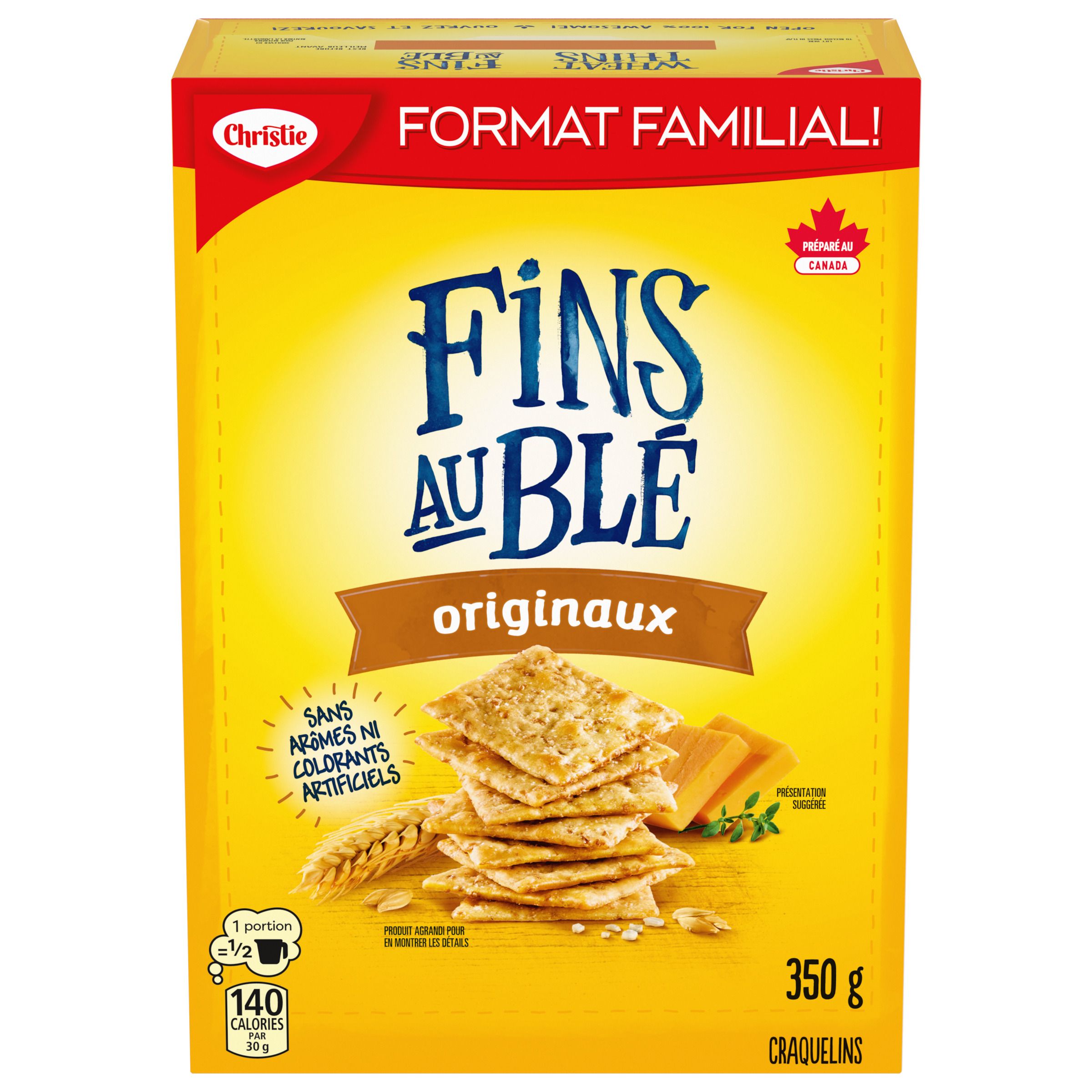 Craquelins FINS AU BLÉ Originaux, format familial 350 g-0